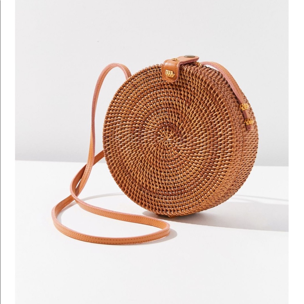 Urban Outfitters Straw Circle Crossbody